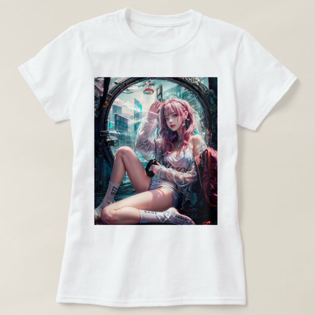 Camiseta garota do futuro T-Shirt (Design vorne)