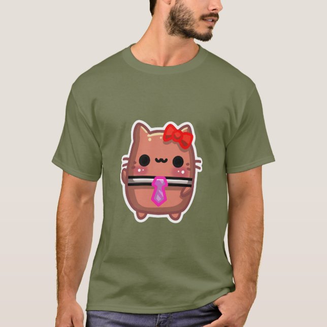 Camiseta gato kawaii  T-Shirt (Vorderseite)