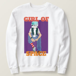 camiseta girl on of space sweatshirt