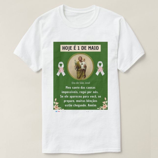 Camiseta gola canoa Masculino simples em algodão  T-Shirt (Design vorne)