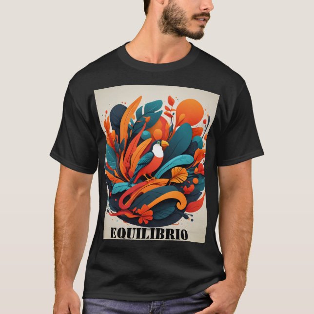 Camiseta Hombre Arte Simbólico Equilibrio Natural T-Shirt (Vorderseite)