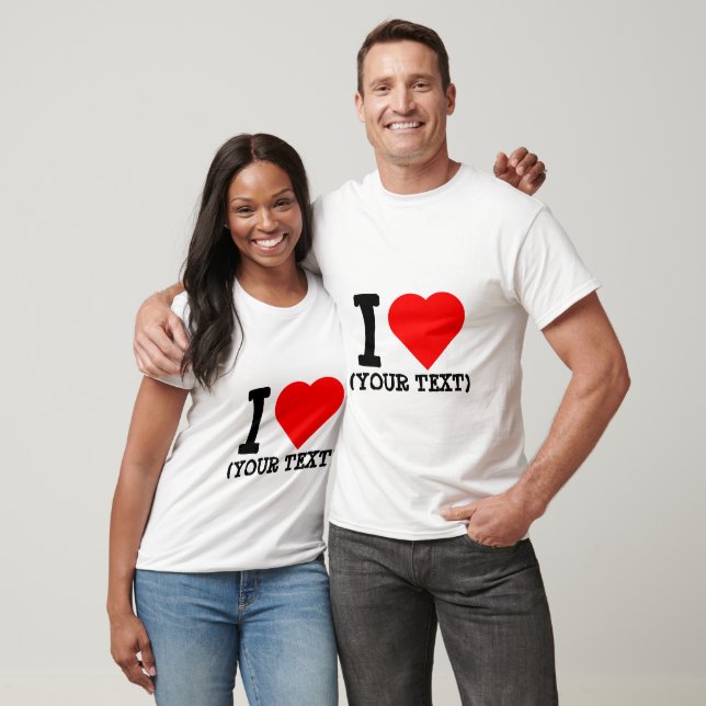 Camiseta I LOVE reutilizable T-Shirt (Unisex)