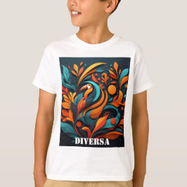 Camiseta Infantil Arte Simbólico de Naturaleza T-Shirt