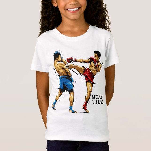 Camiseta Infantil Muay Thai / Boxe Tailandês T-Shirt (Vorderseite)