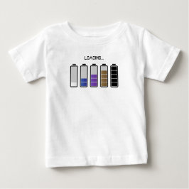 camiseta jiu jitsu baterias carregando baby t-shirt