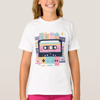 Camiseta Juvenil Feminina Básica Retrô-1 T-Shirt