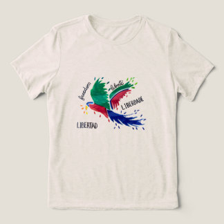 Camiseta Liberdade Arara (Desenho autoral) Tri-Blend Shirt