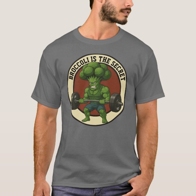 Camiseta Masc. Broccoli is the Secret - Front T-Shirt (Vorderseite)