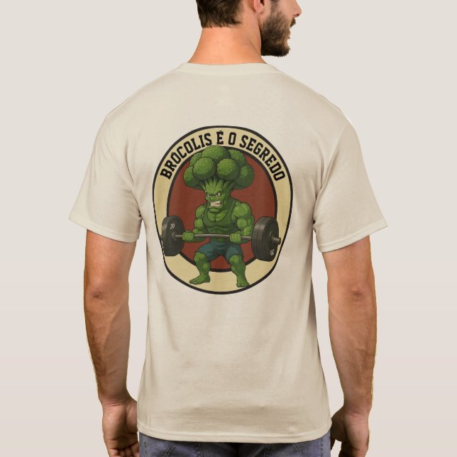 Camiseta Masc. Brócolis é o Segredo - Back T-Shirt (Rückseite)