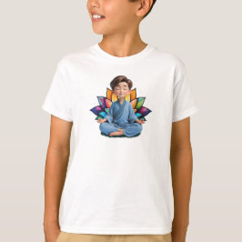Camiseta Masc Infantil Básica Meditação-2 T-Shirt