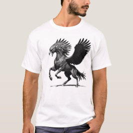 Camiseta Masculina Básica Cavalo Águia-2 T-Shirt