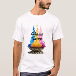 Camiseta Masculina Básica Chama Trina T-Shirt