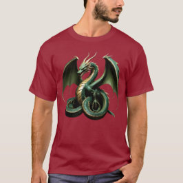 Camiseta Masculina Básica Dragão Cobra T-Shirt