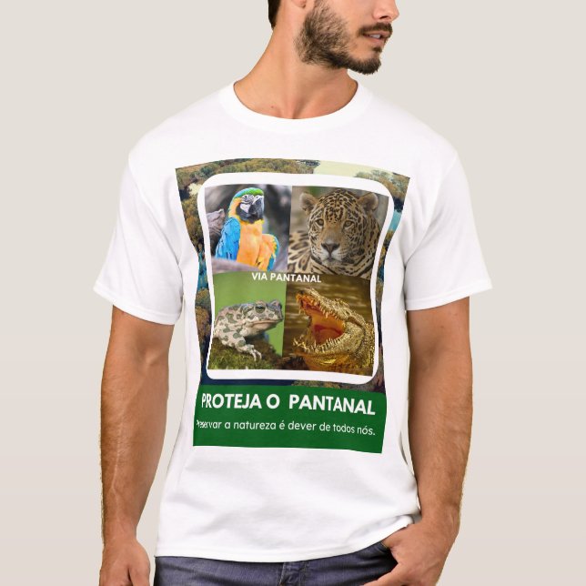 Camiseta Masculina Básica Pantanal T-Shirt (Vorderseite)