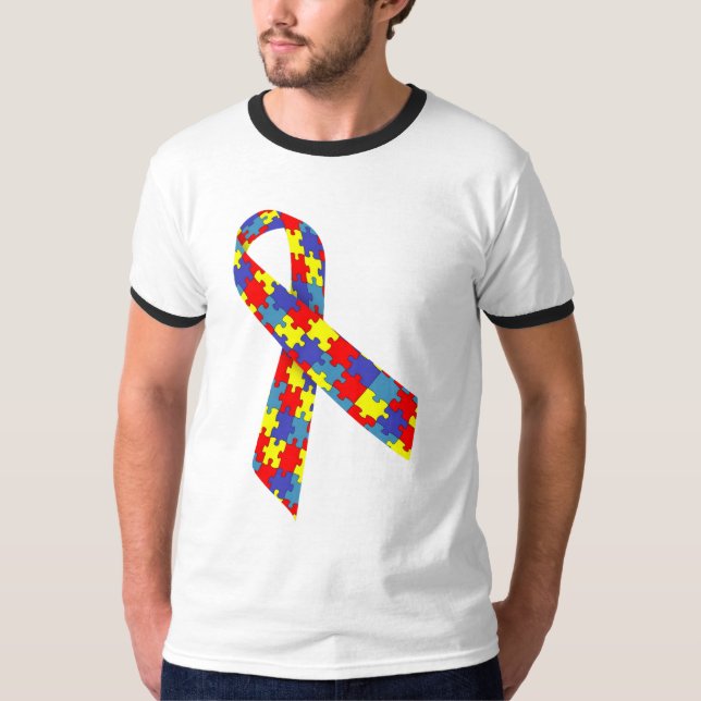 Camiseta Masculina Básica Ringer Laço T-Shirt (Vorderseite)