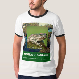 Camiseta Masculina Básica Ringer Via Pantanal Sapo T-Shirt
