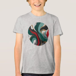 Camiseta Masculina Juvenil Básica Arte Expressão-3 Tri-Blend Shirt