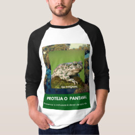 Camiseta Masculina - Manga Raglan 3/4 Via Pantanal T-Shirt