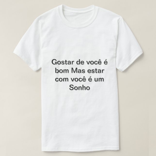 Camiseta Masculino gola canoa simples  T-Shirt (Design vorne)