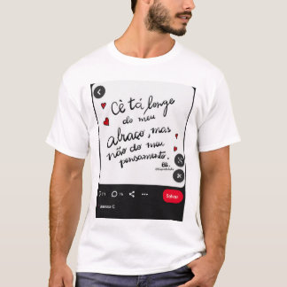 Camiseta Masculino gola canoa simples T-Shirt
