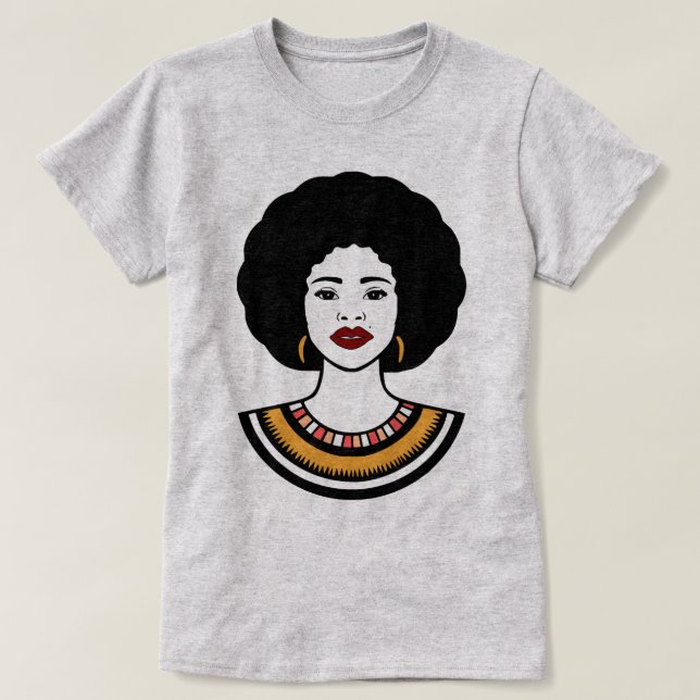 Camiseta moda afro T-Shirt (Design vorne)