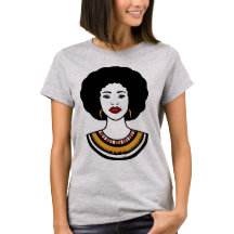 Camiseta moda afro