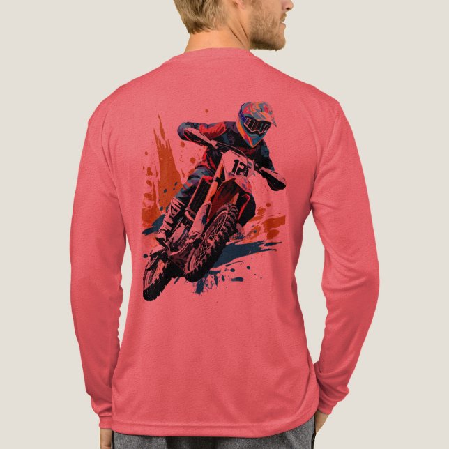 Camiseta motocross MudMxx Tri-Blend Shirt (Rückseite)