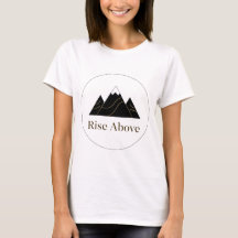 Camiseta Mujer Premium ‘Rise Above’ – Minimalista,