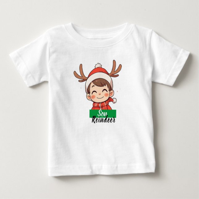Camiseta navideña personalizada baby t-shirt (Vorderseite)