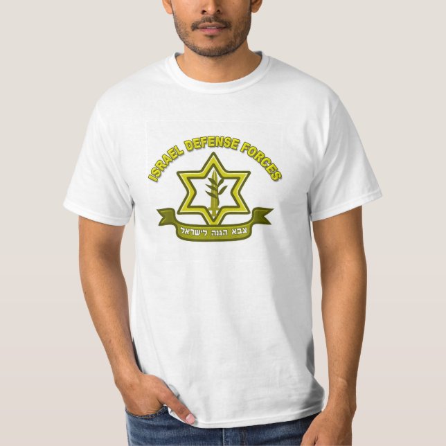 Camiseta Oficial DAS Forças de Defesa De Israel T-Shirt (Vorderseite)