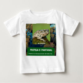 Camiseta para Bebês em Jersey Fina Via Pantanal  Baby T-shirt
