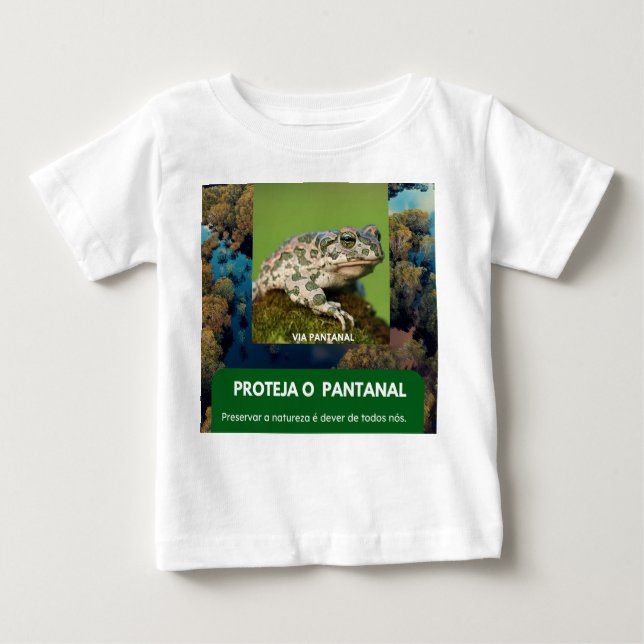 Camiseta para Bebês em Jersey Fina Via Pantanal  Baby T-shirt (Vorderseite)