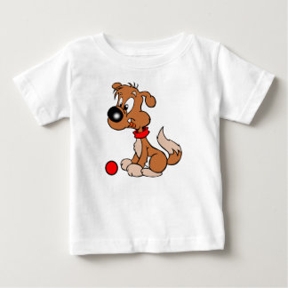 Camiseta para niño Caricatura de Perro y pelota Baby T-shirt