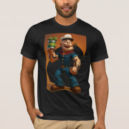 Camiseta Popeye Spinach Mode – Diseño Retro Divert T-Shirt
