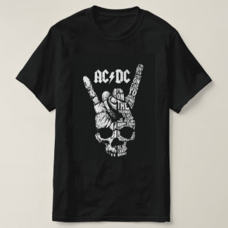 Camiseta preta  AC DC T-Shirt