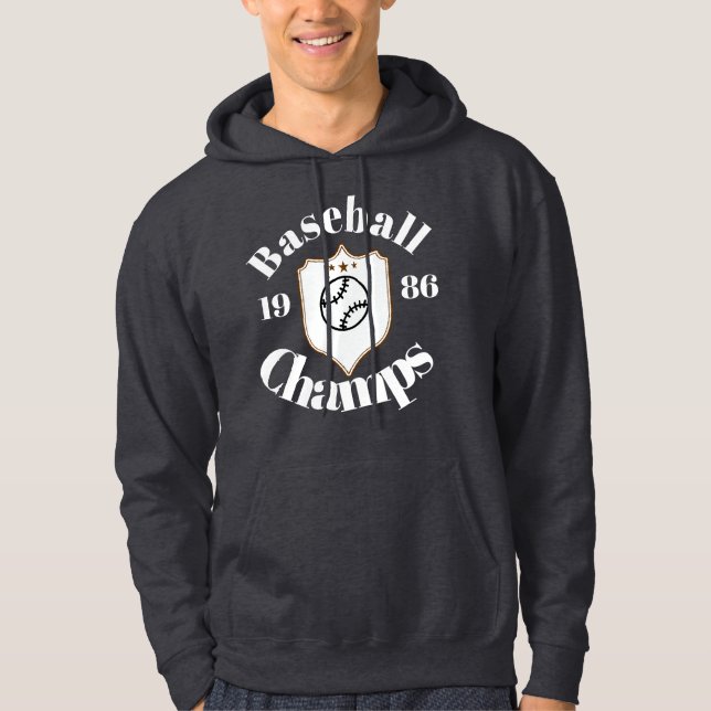 camiseta  Preta de algudao baseball ⚾️  Hoodie (Vorderseite)