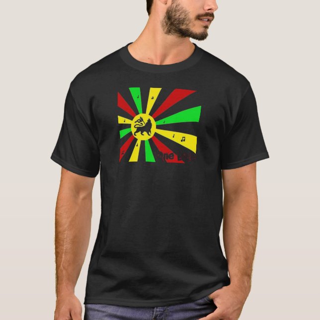Camiseta reggae estilo bandeira  T-Shirt (Vorderseite)