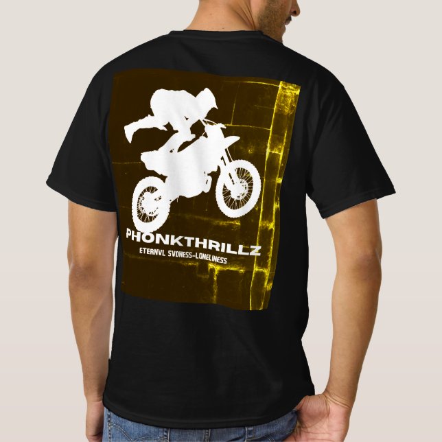 Camiseta, Salto Extremo en Motocross – PhonkThrill T-Shirt (Rückseite)