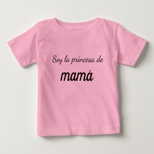 camiseta soy la princesa de mamá baby t-shirt (Vorderseite)