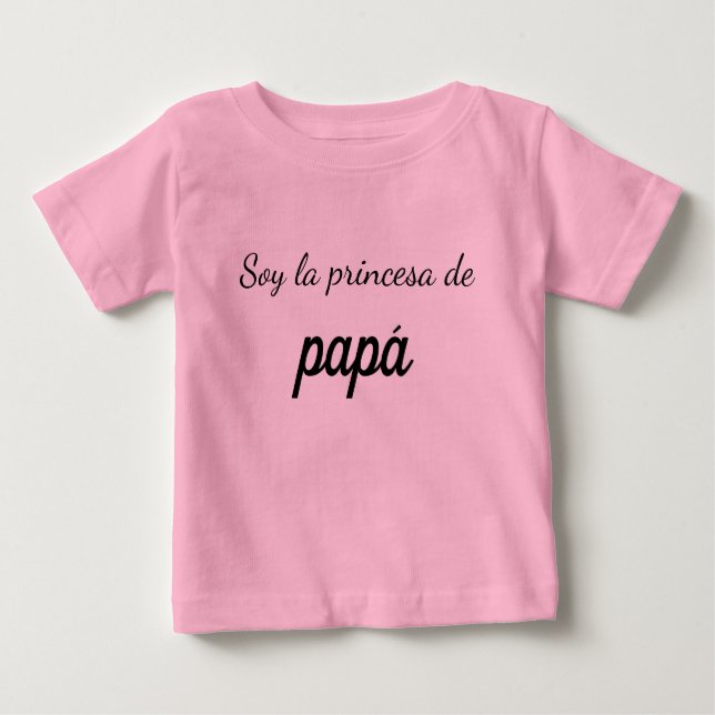 Camiseta soy la princesa de papá baby t-shirt (Vorderseite)