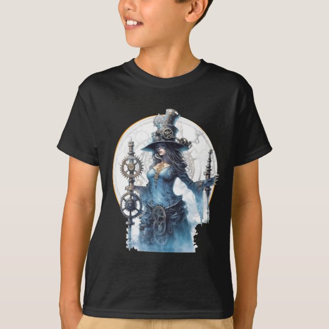 Camiseta (T-shirt) Infantil Evocação Steampunk T-Shirt (Vorderseite)