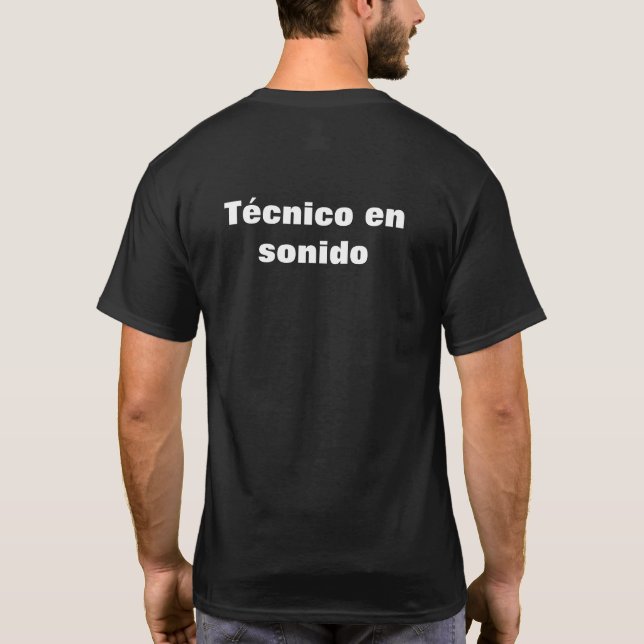 Camiseta técnico en sonido T-Shirt (Rückseite)