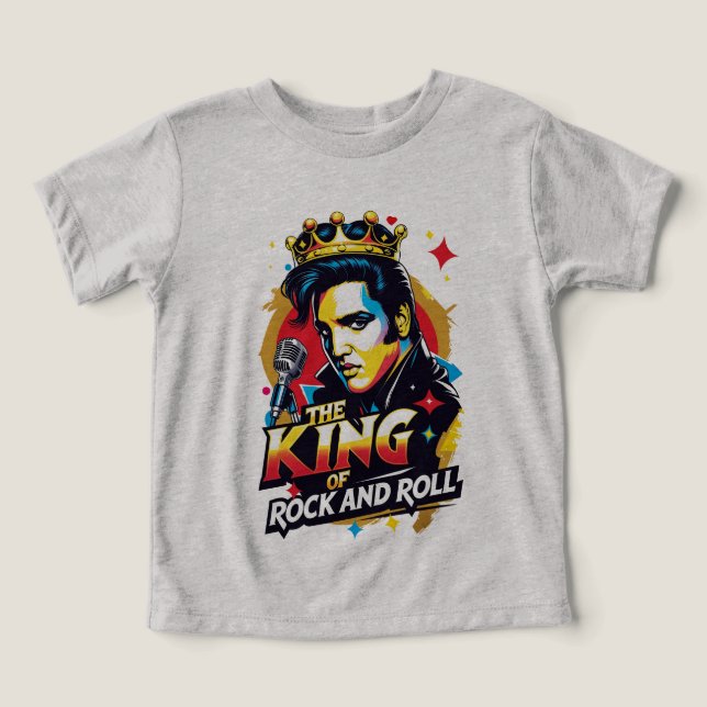 Camiseta  The King of Rock and Roll (Design Vorderseite)