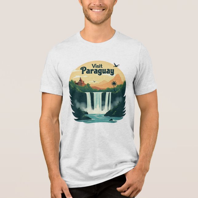 Camiseta "Visita Paraguay" Tri-Blend Shirt (Vorderseite)