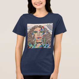 Camiseta Zodíaco Aquário (desenho autoral) Tri-Blend Shirt