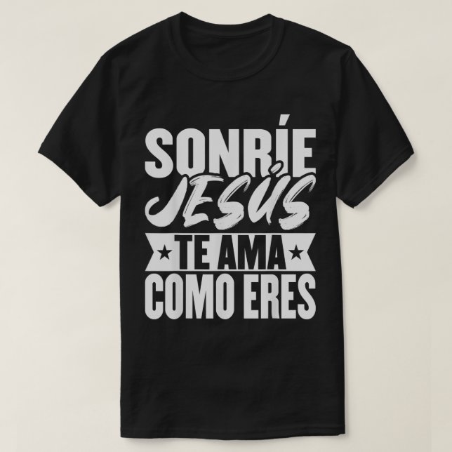 Camisetas Cristianas en Espanol T-Shirt (Design vorne)