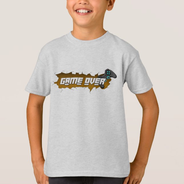 Camisetas de Video Juegos para niños - Game Over T-Shirt (Vorderseite)