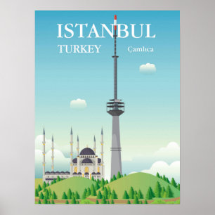 Camlica Tower Istanbul, Türkei Poster
