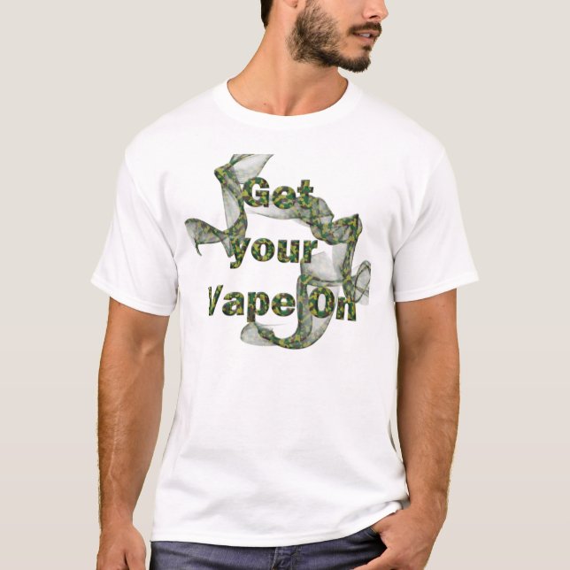 Cammo Vape an T-Shirt (Vorderseite)