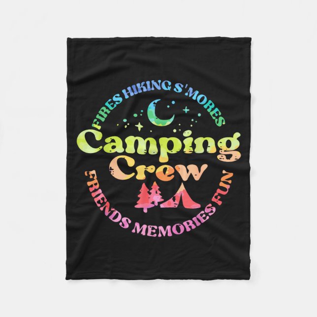 Camng Crew Family Friends Girls Kids Toddler Youth Fleecedecke (Vorderseite)